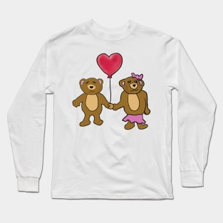 Teddy Bear Valentine Long Sleeve T-Shirt